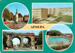 Apolda Markt Neubaugebiet Viadukt Freibad - Apolda