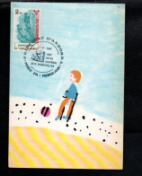 ANDORRE CARTE MAXIMUM 1981 ANNEE PERSONNES HANDICAPEES - Cartes-Maximum (CM)