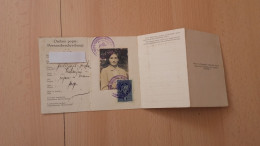 Grenzkarte.Obmejna Izkaznica.Nova Vas/Lesce.Sresko Nacelstvo Radovljica.Bezirkhauptmannschaft Klagenfurt - Historical Documents