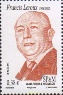 581905 MNH SAN PEDRO Y MIQUELON 2015 FRANCIS LEROUX - Neufs