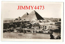 Gizeh Egypt - The Pyramids And Village During Nile Flood - Publ.& Copy. Lehneert & Landrock - Gizeh