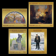 Russia 2025 MiNr. 3637/40 Modern Art. World War II In Painting And Sculpture MNH ** - Ungebraucht