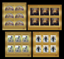 Russia 2025 MiNr. 3637/40 Modern Art. World War II In Painting And Sculpture (4 M/S) MNH ** - Ungebraucht