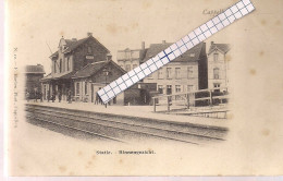 CAPPELLEN-KAPELLEN"STATIE-BINNENZICHT"HOELEN N°12 UITGIFTE 1901 TYPE 1-ZEER ZELDZZAM - Kapellen