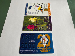- 3 - Andorra Chip 3 Different Phonecards - Andorra