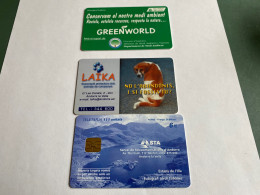 - 3 - Andorra Chip 3 Different Phonecards - Andorra