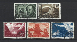 Hungary 1941 Count Szechenyi 150th Anniv. Y.T. 573/577 (0) - Gebraucht