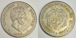 4577 COLOMBIA 1959 COLOMBIA 50 CENTAVOS 1959 - Colombie