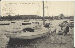 CPA De ARES - Au Bord De La Jetée. - Arès