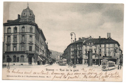 BIENNE (BERNE) - RUE DE LA GARE - TRAM - Bienne
