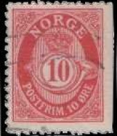 Norvège 1910. ~ YT 73 - 10 Ø Cor Ombré - Gebruikt