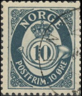 Norvège 1921. ~ YT 93+94 X 2 - Cor Ombré (6 Val) - Gebruikt