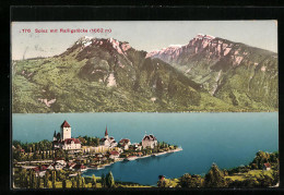 AK Spiez, Gesamtansicht Mit Ralligstöcke - Spiez