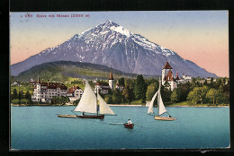 AK Spiez, Ortsansicht Mit Niesen - Spiez