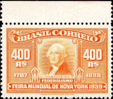 Brésil Poste N** Yv: 352 Mi:509 George Washington Bord De Feuille Certains - Neufs