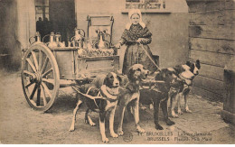 MIKIFP7-017- BELGIQUE BRUXELLES VOITURE A CHIENS LAITIERE FLAMANDE - Old Professions