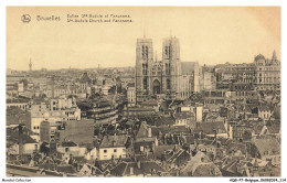 AQGP7-0439-BELGIQUE - BRUXELLES - église Saint-gudule Et Panorama - Mehransichten, Panoramakarten
