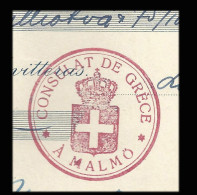 GREECE-GRECE-HELLAS 1937: Consulate Cancel Before The Second World War - Marcophilie - EMA (Empreintes Machines)