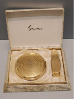 -COFFRET VINTAGE STRATTON POUDRIER Et ETUI à ROUGE à LEVRES JAMAIS Utilisés     E - Altri & Non Classificati