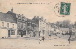 CRECY EN PONTHIEU - Place Du Marché Au Blé - Crecy En Ponthieu