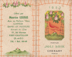 Petit Calendrier 1953 Parfum JOLI SOIR De Cheramy - Formato Piccolo : 1941-60