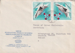 Motiv Brief  "Fédération Nationale Des Philatélistes Hongrois, Budapest"        1967 - Briefe U. Dokumente