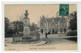 60 MOUY #10142 GARE ET STATUE DU DUC DE MOUCHY EDIT DUPONT - Mouy