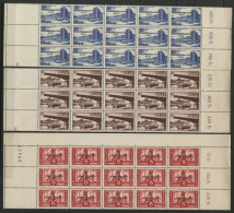 Delcampe - SARRE N° 344 à 346 3 Panneaux De 15 Ex. Neufs **(MNH) Cote 42,25 €  Voir Suite - Unused Stamps