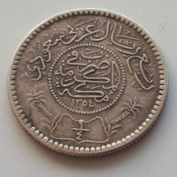 ARABIE SAOUDITE 1354 (1935) ABDULAZIZ BIN ABDULRAHMAN 1/4 RIYAL ARGENT ONLY 900.000 EXEMPLAIRES ! - Arabie Saoudite