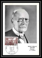 2415/ Carte Maximum (card) France N°1626 Edouard Branly, Physicien Physic Edition Parison 1970 Fdc Premier Jour - Physics