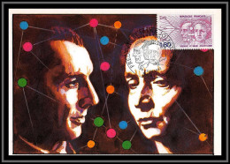 48710 N°2218 Irène Curie Frédéric Joliot Physique Chimie Physic Chemistry 1982 France Carte Maximum Fdc édition CEF - Atomo