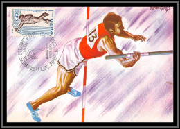48970 N°205 Championnats D'Europe D'athlétisme Poids Shot Put 1970 Andorre Andorra Carte Maximum (card) Fdc édition Cef - Cartes-Maximum (CM)