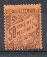 Monaco YT Taxe 7 Neuf Avec Charnière X MH - Segnatasse