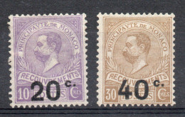Monaco YT Taxe 11-12 Neuf Avec Charnière X MH - Segnatasse