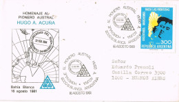 58487. Carta BAHIA BLANCA (Orcadas Del Sur) Argentina 1981. Pionero Austral. ANTARTIDA, Hugo A. Acuña - Autres & Non Classés