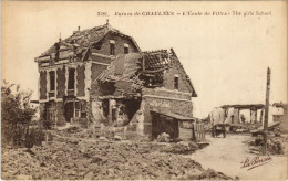 CPA Guerre Military CHAULNES Ruines Ecole Des Filles (807188) - Chaulnes