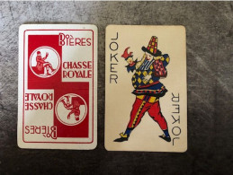 1 Speelkaart/joker Brasserie Chasse Royale Brussel - Andere & Zonder Classificatie