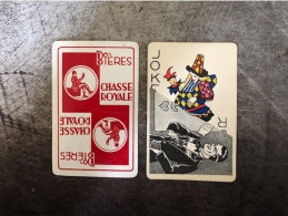 1 Speelkaart/joker Brasserie Chasse Royale Brussel - Andere & Zonder Classificatie