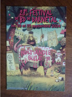 CPSM   écrite - DARNETAL NORMANDIE FESTIVAL DE LA BANDE DESSINEE Normandiebulle VACHE FLAMAND ROSE - Darnétal