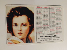 1989 Opera Don Guanella Bari Calendarietto Tascabile Calendario Religioso - Small : 1981-90
