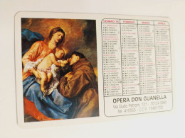 1990 Opera Don Guanella Bari Calendarietto Tascabile Calendario Religioso - Small : 1981-90