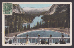 Postcard, CANADA, Banff, View From C. P. R. Hotel (showing Baths) - Banff