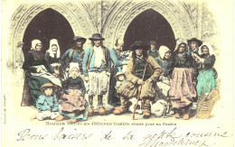 Carte POSTALE  Ancienne De  BRETAGNE - Mendiants Bretons Réunis Pour Le Pardon - Sizun