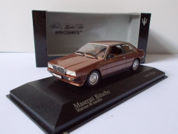 Minichamps Maserati Biturbo 1982 Echelle 1/43 En Boite Vitrine Et Surboite Carton - Minichamps