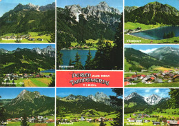 TANNHEIMERTAL, MOUNTAIN, LAKE, CHURCH, TOWER, POSTCARD, AUSTRIA - Tannheim