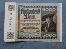 FUNFTAUSEND   MARK    1922 - 5000 Mark