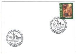 INTERNATIONAL YEAR OF ASTRONOMY, BUCHAREST PMK,  CHRISTMAS STAMP ON COVER, 2009, ROMANIA - Briefe U. Dokumente