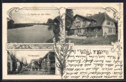 AK Winsen A. D. Aller, Gasthaus Von Herm. Otto, Dorfstrasse Und Partie An Der Aller - Winsen