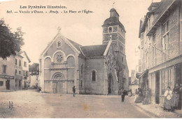 ARUDY - La Place Et L'Eglise - Très Bon état - Arudy