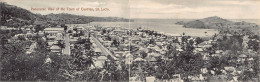 Saint Lucia - CASTRIES - Panoramic View - DOUBLE POSTCARD - Publ. Westall & Co. - St. Lucia